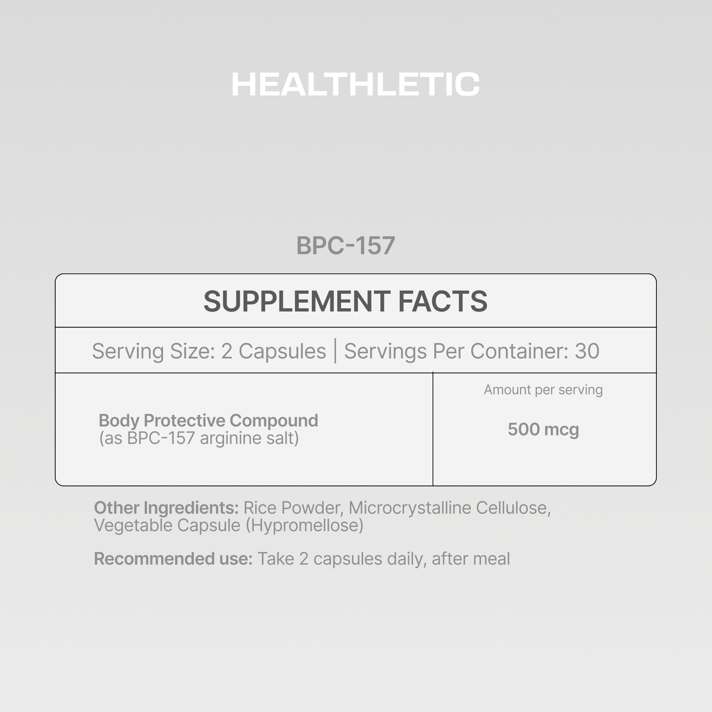 Body Protection Compound (BPC-157) - Healthletic