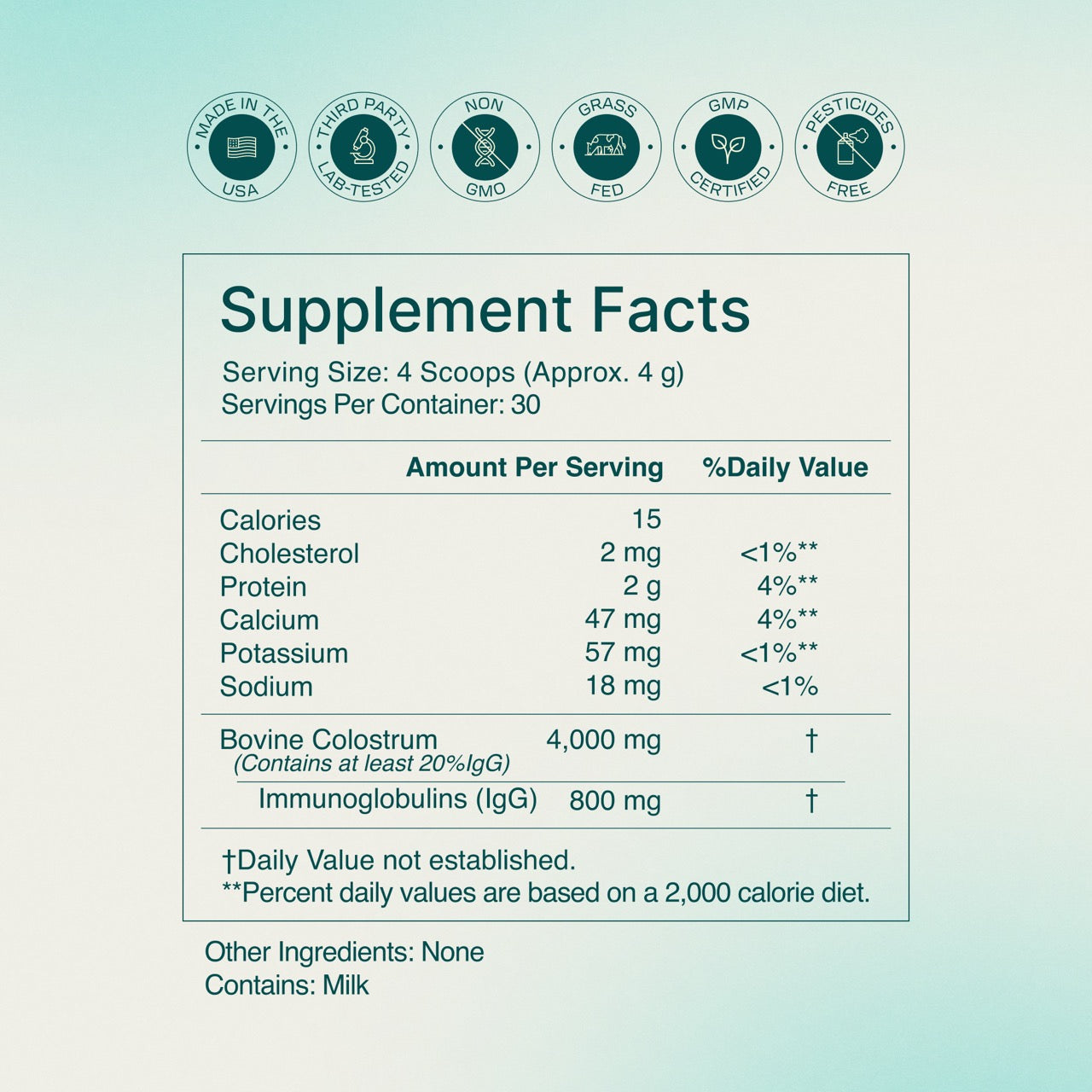 Healthletic™ Daily Colostrum 120 g. - Healthletic