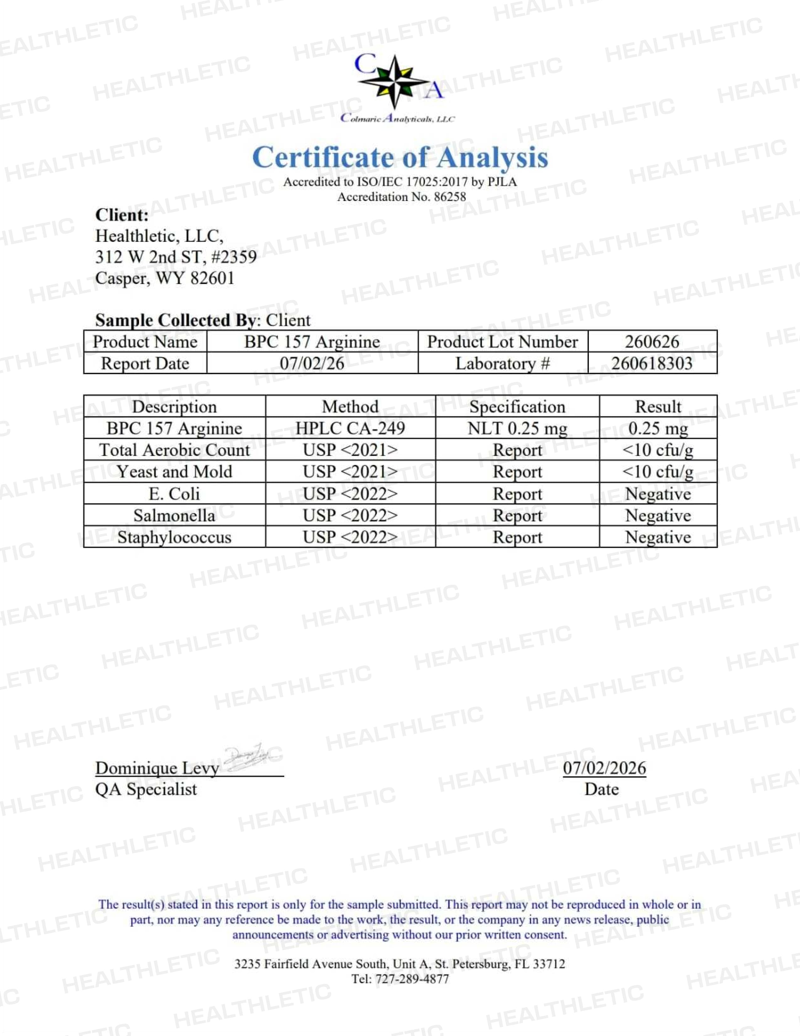 Body Protection Compound (BPC-157)